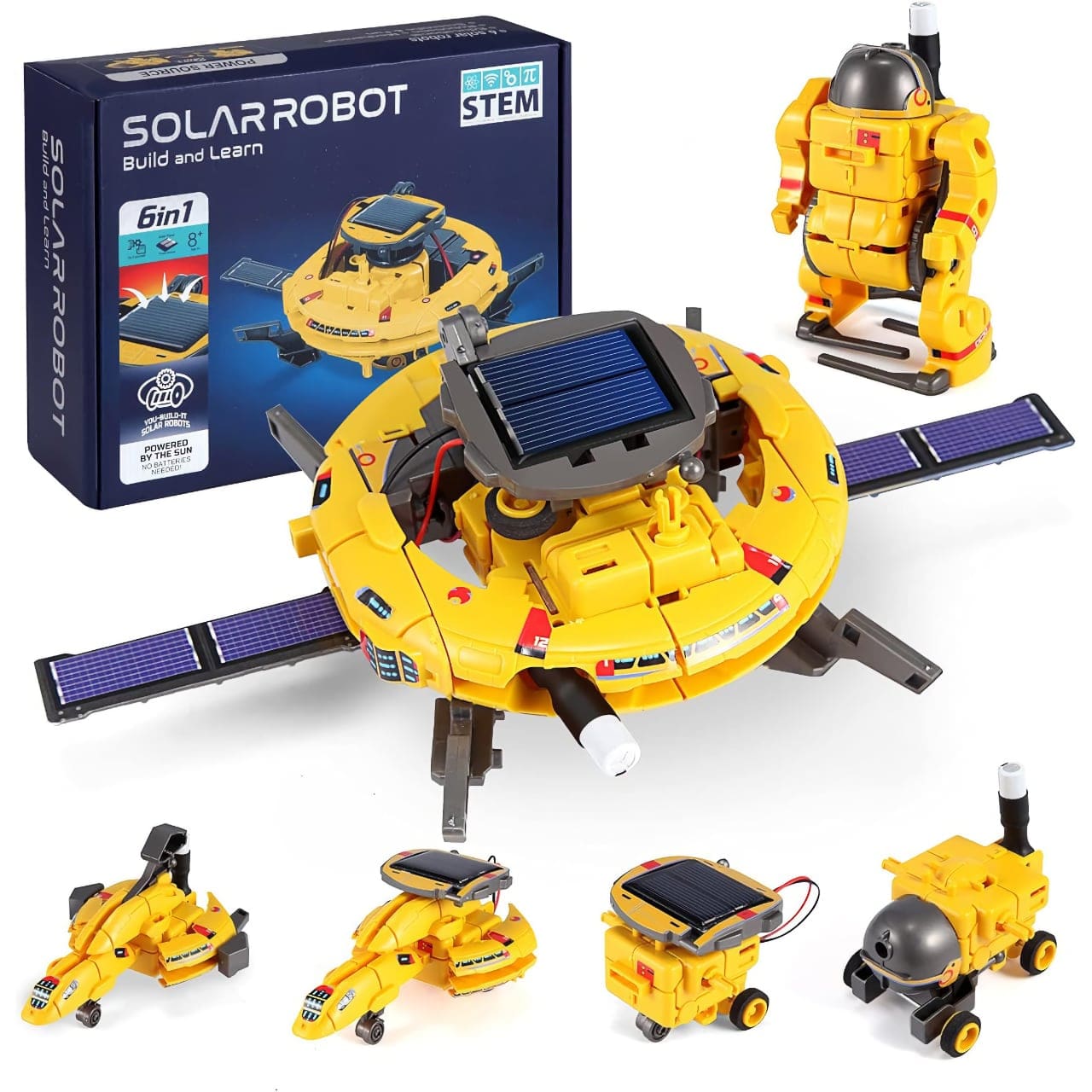 Finicky Solar Robot STEM Build and Learn 6-in-1